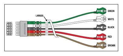 5 Leadwire Set - 30" Multi-Link/Pinch    LKM057
